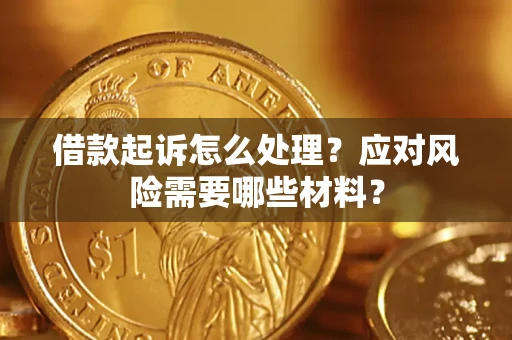 武汉借款起诉怎么处理？应对风险需要哪些材料？
