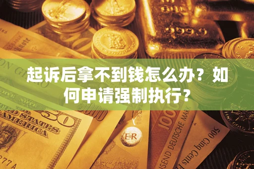 武汉起诉后拿不到钱怎么办？如何申请强制执行？
