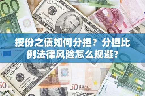 武汉按份之债如何分担？分担比例法律风险怎么规避？
