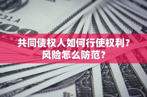 武汉共同债权人如何行使权利？风险怎么防范？