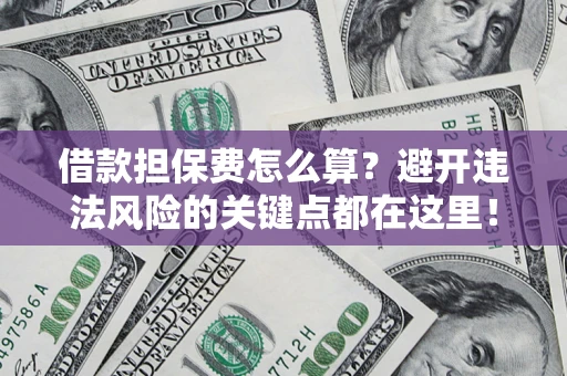 武汉借款担保费怎么算？避开违法风险的关键点都在这里！