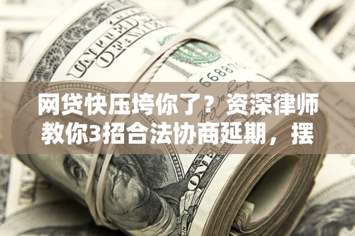 武汉网贷快压垮你了？资深律师教你3招合法协商延期，摆脱暴力催收！