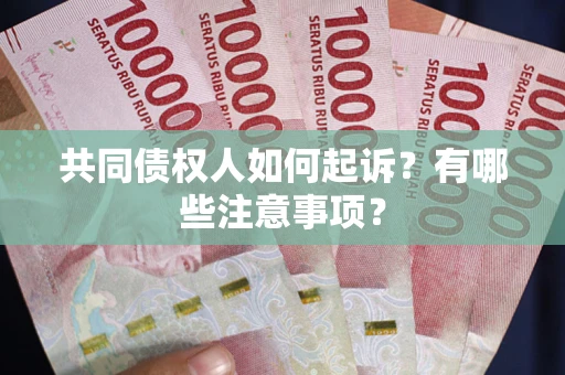 武汉共同债权人如何起诉？有哪些注意事项？